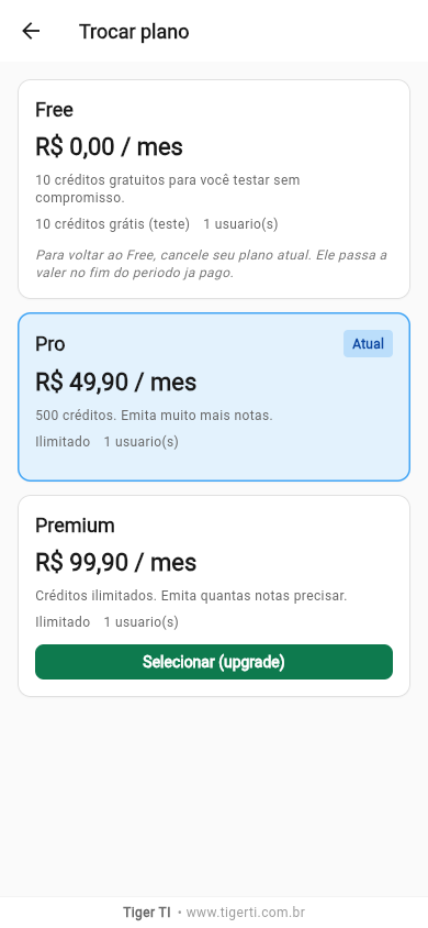 Trocar plano